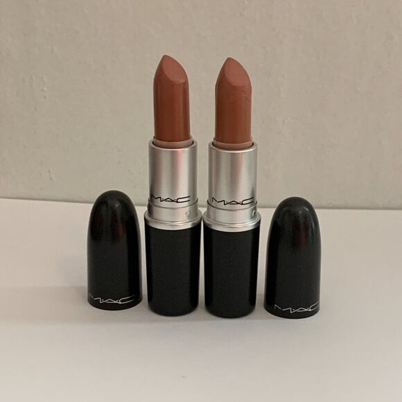 2X MAC Matte Lipstick MEHR USED Original Formula VTG nude Pink *SEE PHOTOS* Pink - Picture 7 of 9